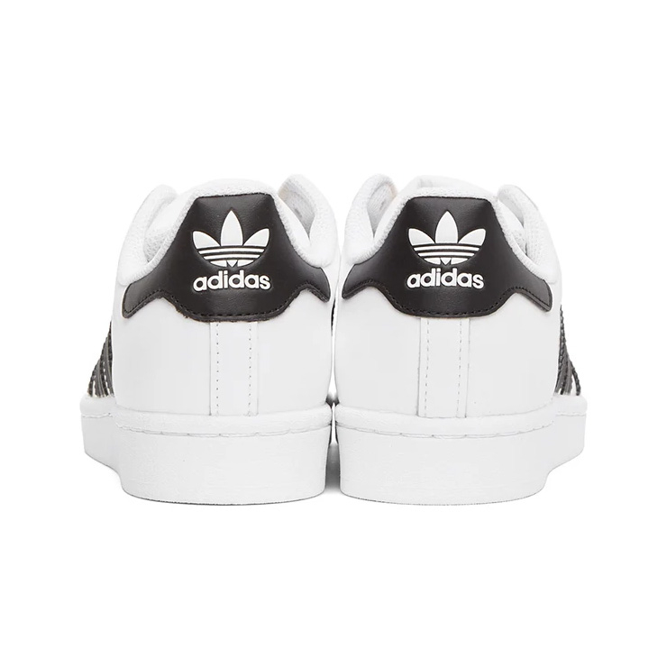 White & Black Superstar Sneakers, $90 USD