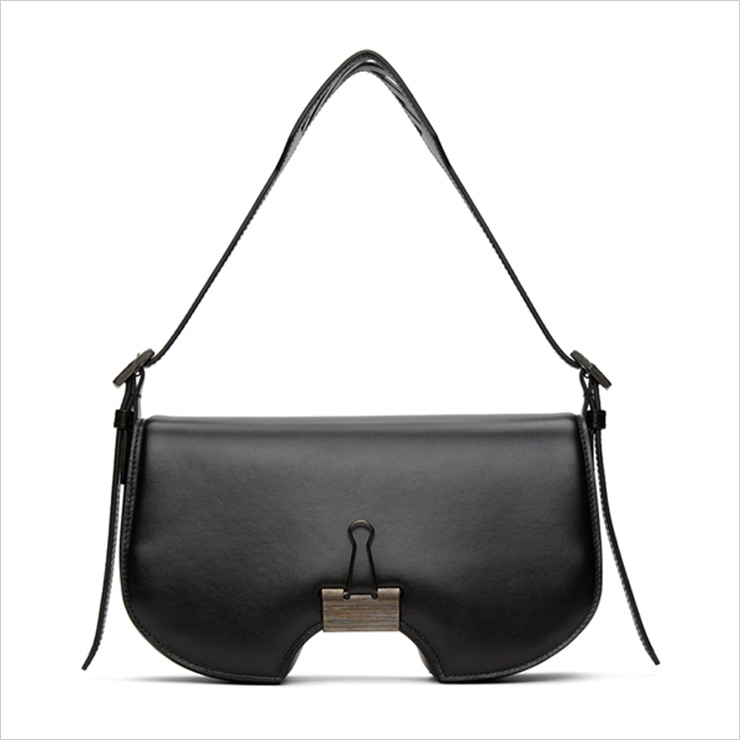 Black Swiss Flap Bag, $1,610 USD