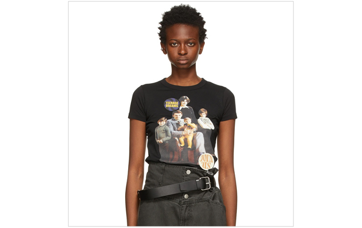 라프 시몬스 & 블랙 패밀리 포트레이트 티셔츠, $485 USD
