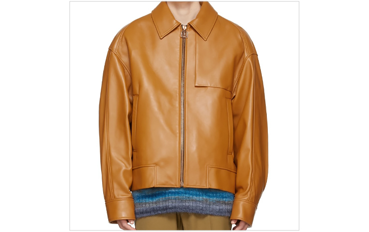 우영미 & 브라운 집 램스킨 재킷, $2,105 USD