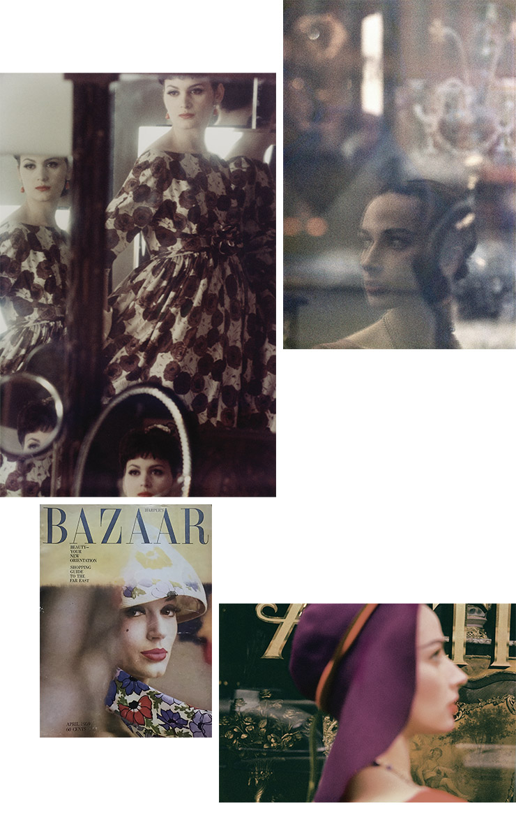 (위 부터) Carol Brown, Harper’s Bazaar, c. 1959. / Harper’s Bazaar(fashion), Carol Brown, c. 1965. / Harper’s Bazaar Cover, 1959. / Untitled, undated. 