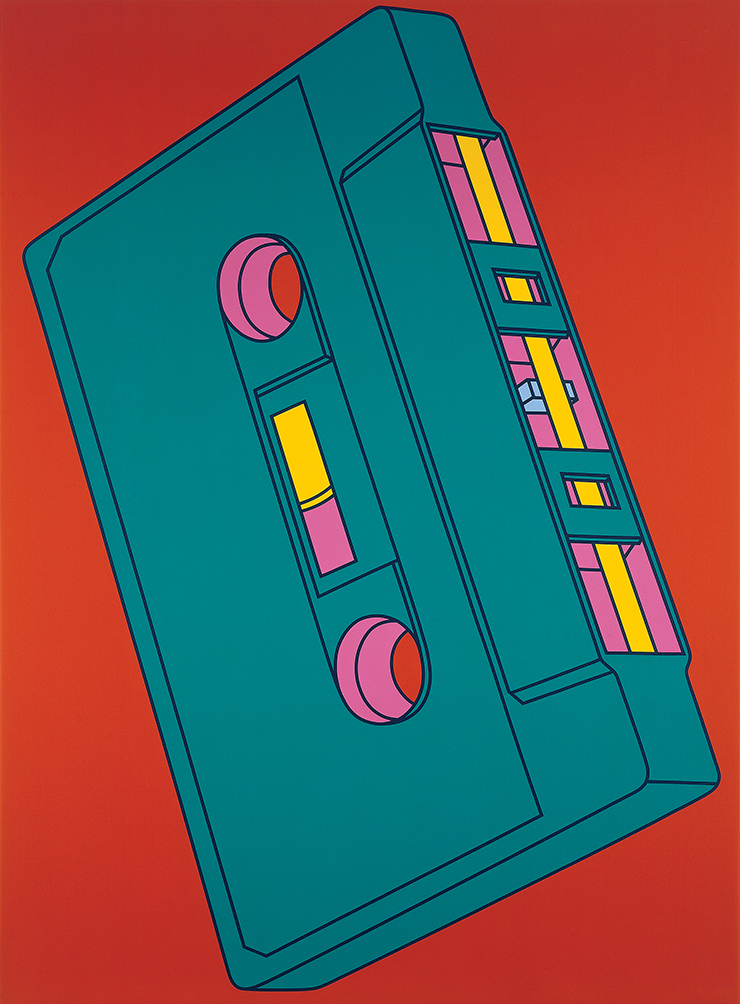 〈Cassette〉, 2002, Acrylic on canvas, 289.6x208.3cm. ⓒ Michael Craig-Martin. Courtesy Gagosian