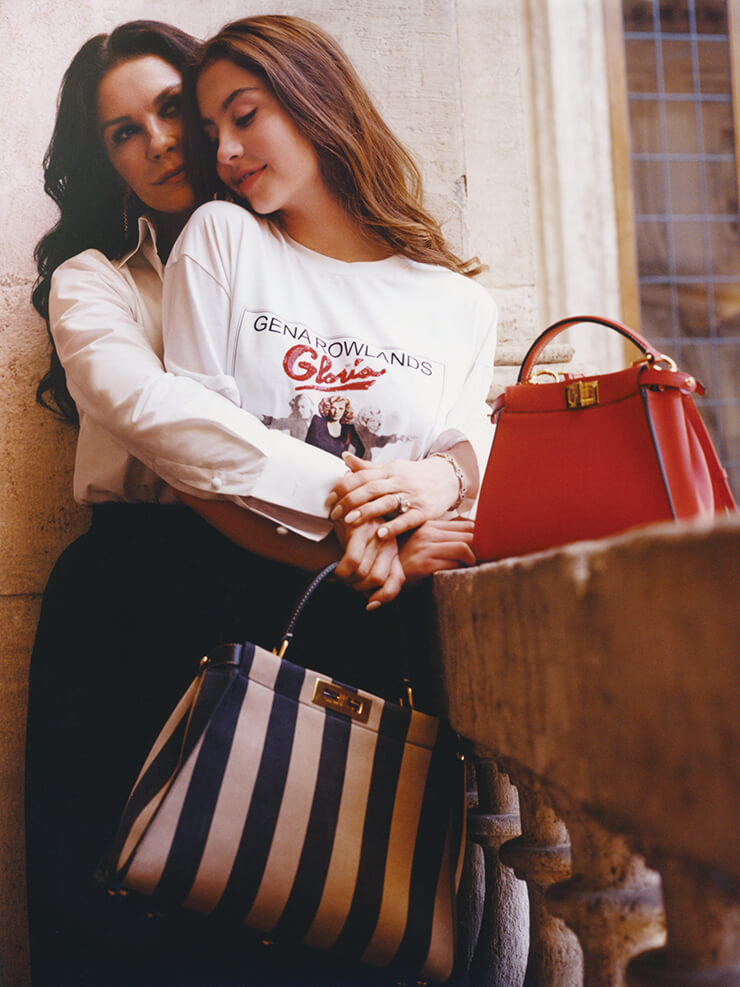 로마에서 만난 배우 캐서린 제타 존스와 그녀의 딸