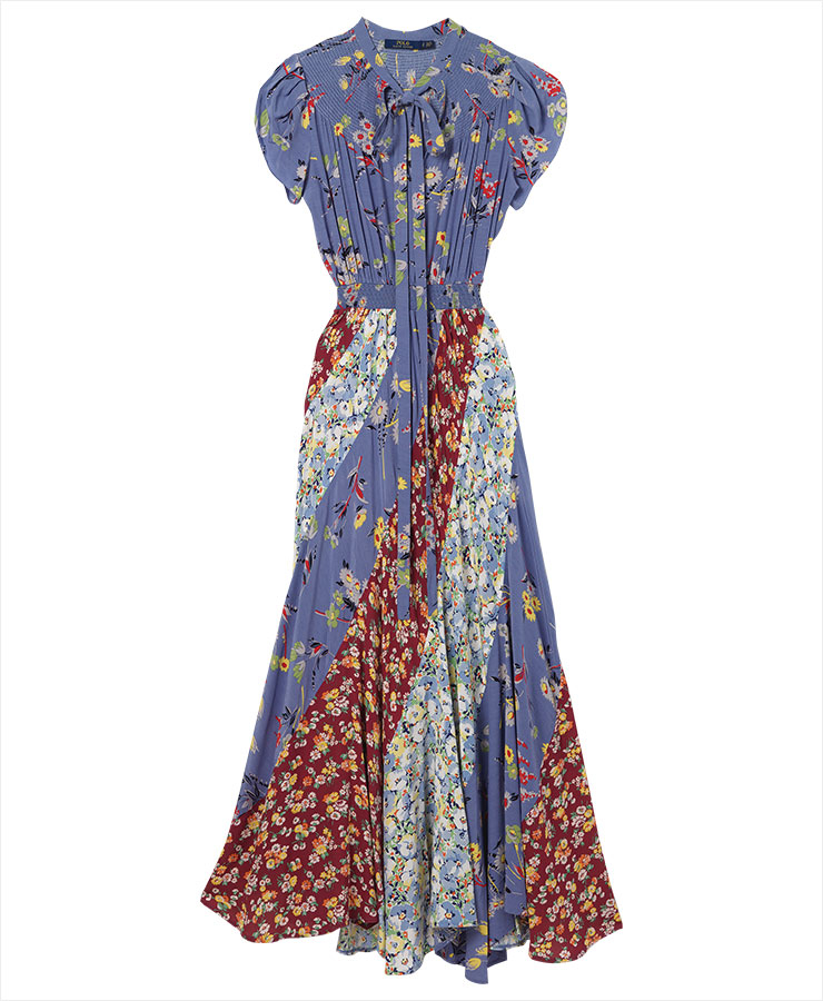 패치워크 장식의 플로럴 드레스는 1백10만원대, Polo Ralph Lauren.