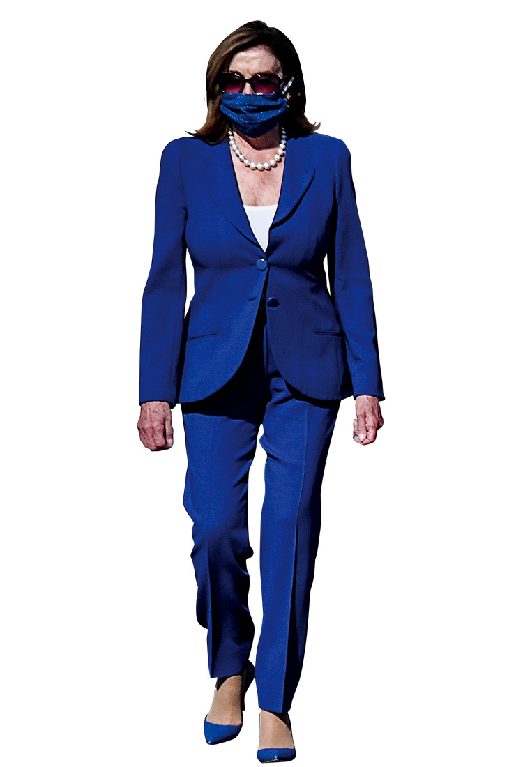 세계에서 가장 패셔너블한 정치인, 낸시 펠로시의 과감한 마스크 룩. 