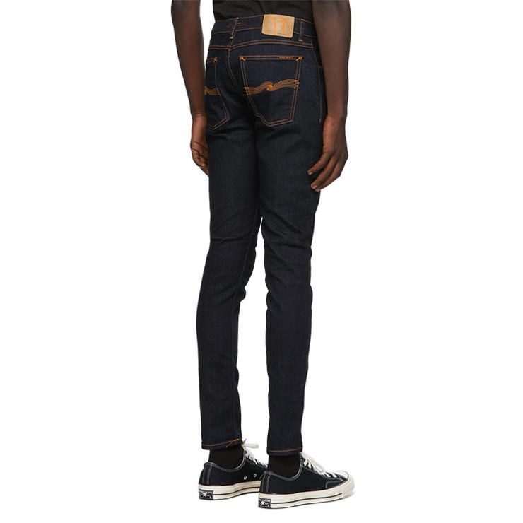 Indigo Dry Skinny Lin Jeans, $200 USD