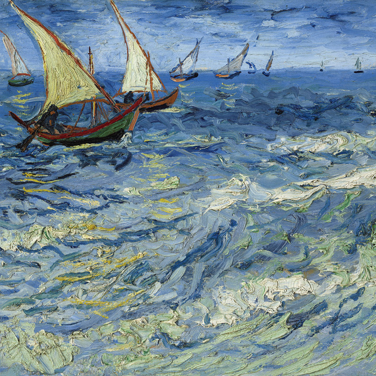 빈센트 반 고흐 ‘생 마리의 바다’, 1888.