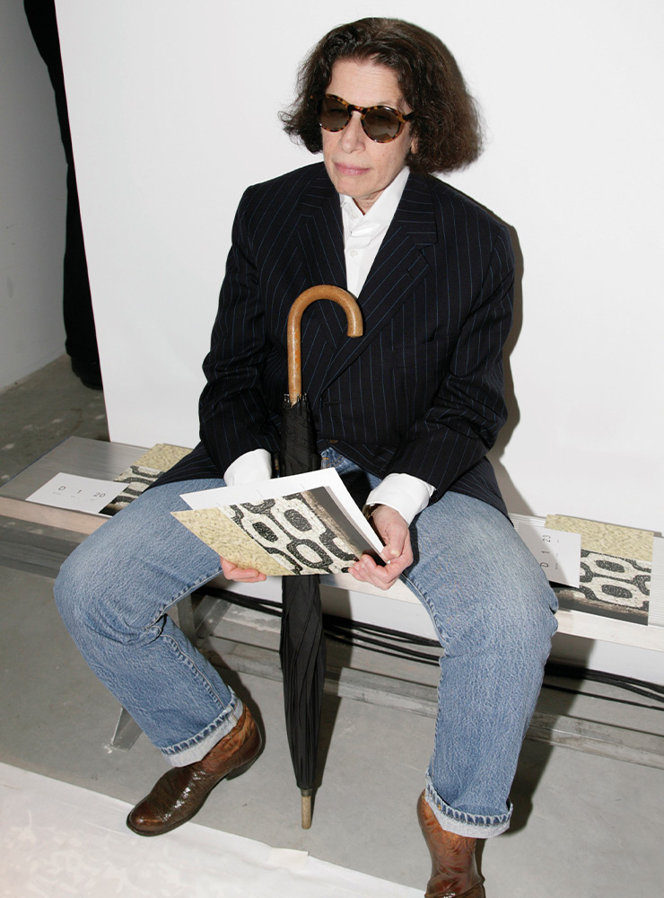 절친한 디자이너 다이앤 본 퍼스텐버그의 2009년 리조트 컬렉션에 참석한 프랜. 