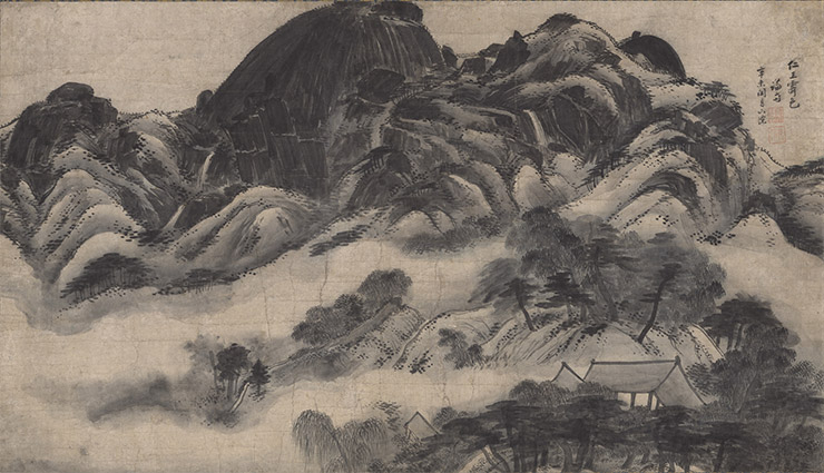 정선, 〈인왕제색도〉, 조선 1751년, 종이에 먹, 79.2x138.0cm.