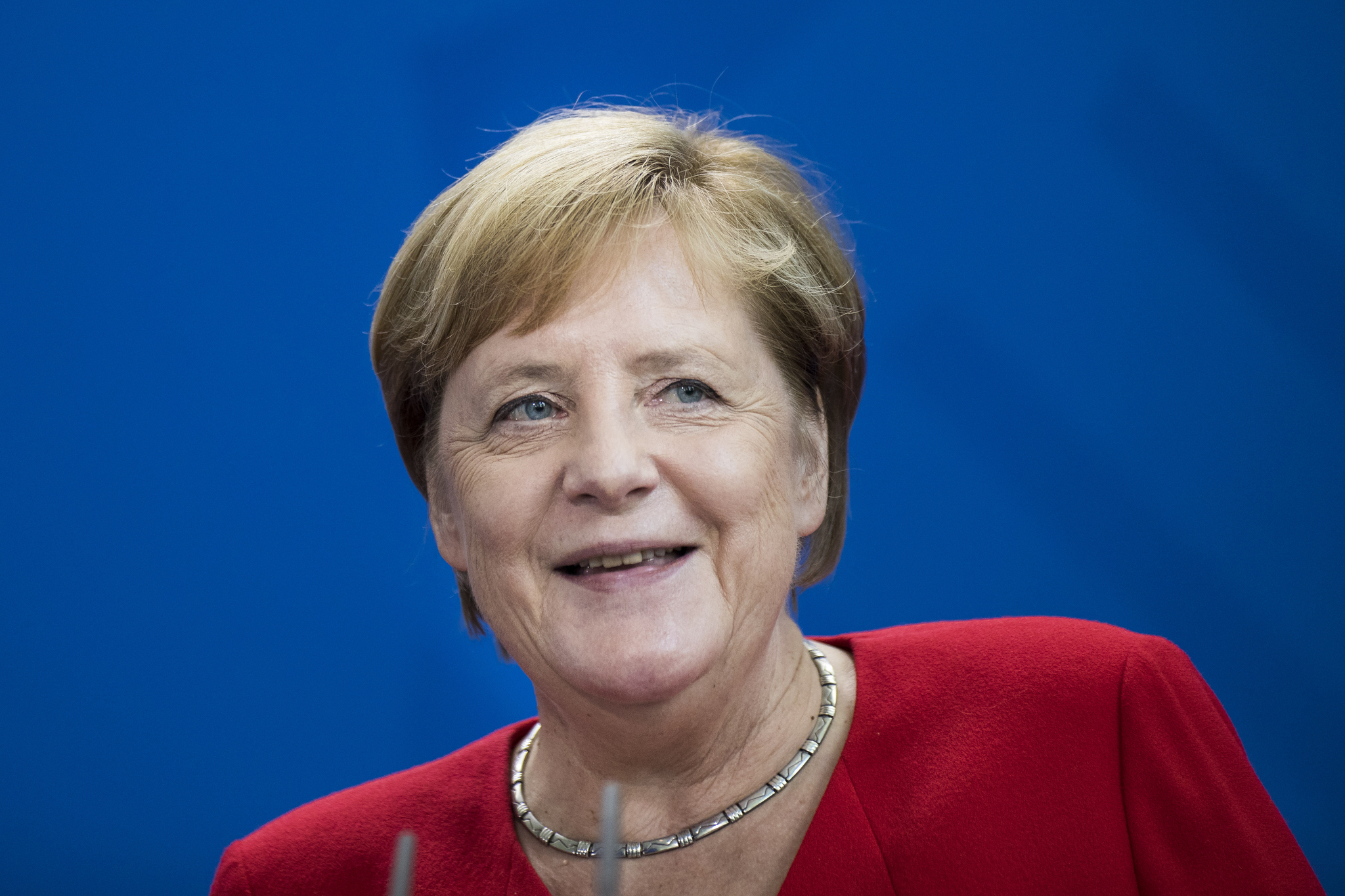  독일 첫 여성 총리로서 지난 16년간 독일을 이끈 앙겔라 메르켈. @GettyImages