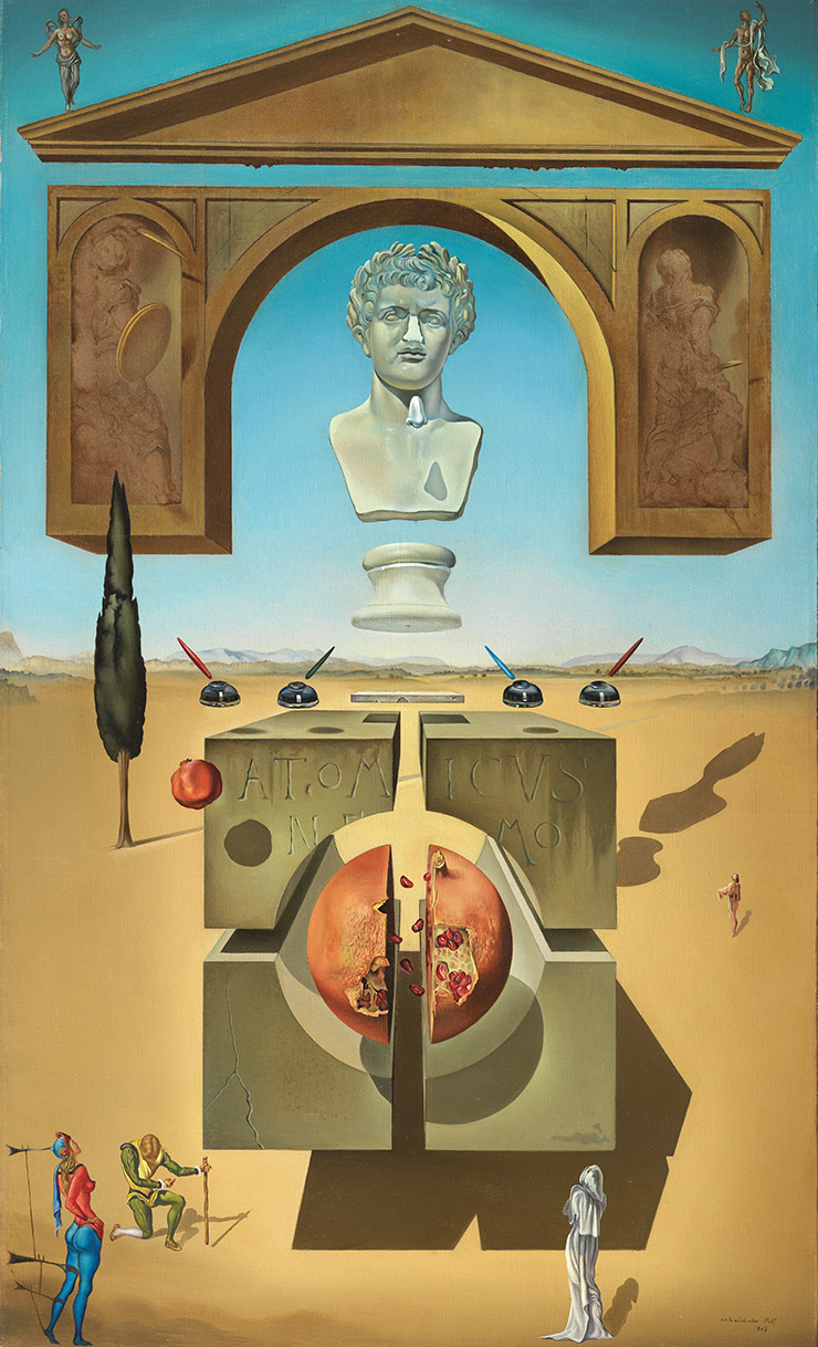 ‘네로의 코 주위의 탈물질화 Dematerialization Near the Nose of Nero’(1947). ⓒ Salvador Dalí, Fundació Gala-Salvador Dalí, SACK, 2021