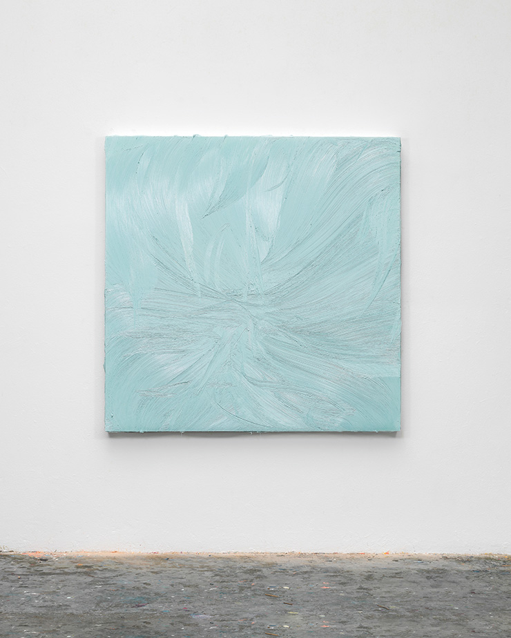  Jason Martin, 〈Untitled (Mixed white / Ultramarine violet pale)〉, 2021, Oil on aluminium, 100x75x8cm. Courtesy Thaddaeus Ropac gallery | London •Paris•Salzburg•Seoul. Photo: Dave Morgan