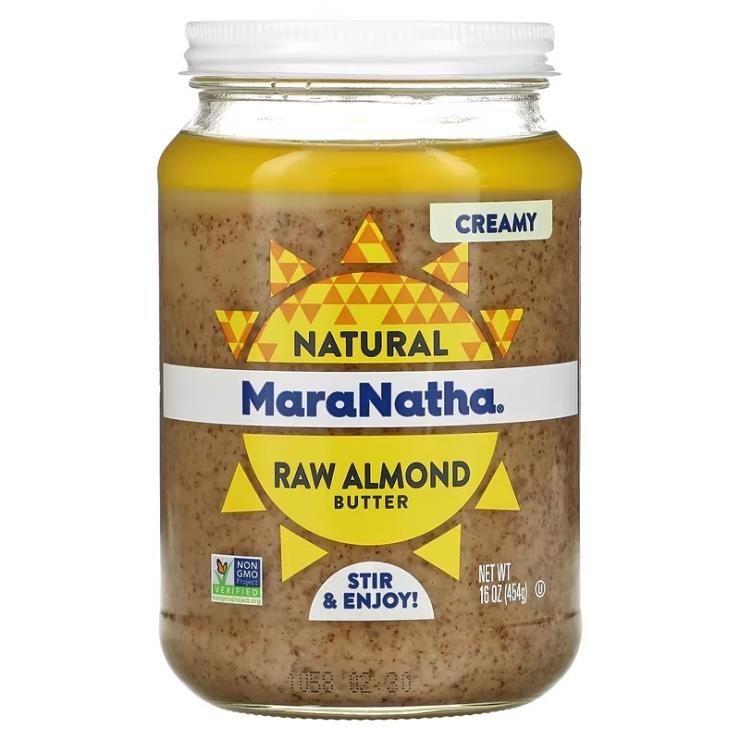 MaraNatha 무가공 아몬드 버터 – 아이허브에서 구입할 수 있는 100% 아몬드 버터.