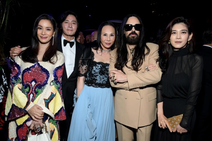 Ko So-Young, Jang Dong-Gun, Eva Chow, Alessandro Michele, and Lee Boo-Jin / Photo by Charley Gallay_Getty Images for LACMA