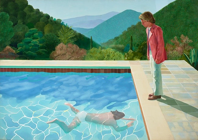 Portrait of an Artist (Pool with two figures), 1972